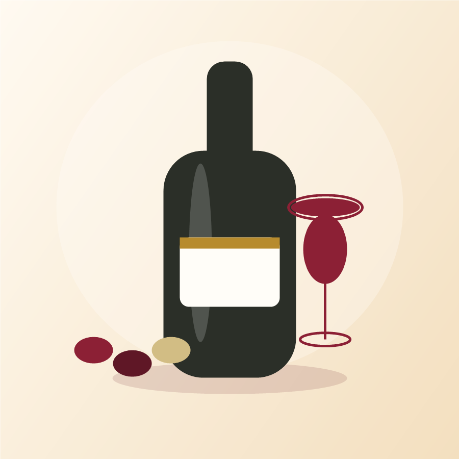 Weinflasche Chianti Classico aus Toskana (Rotwein, trocken)