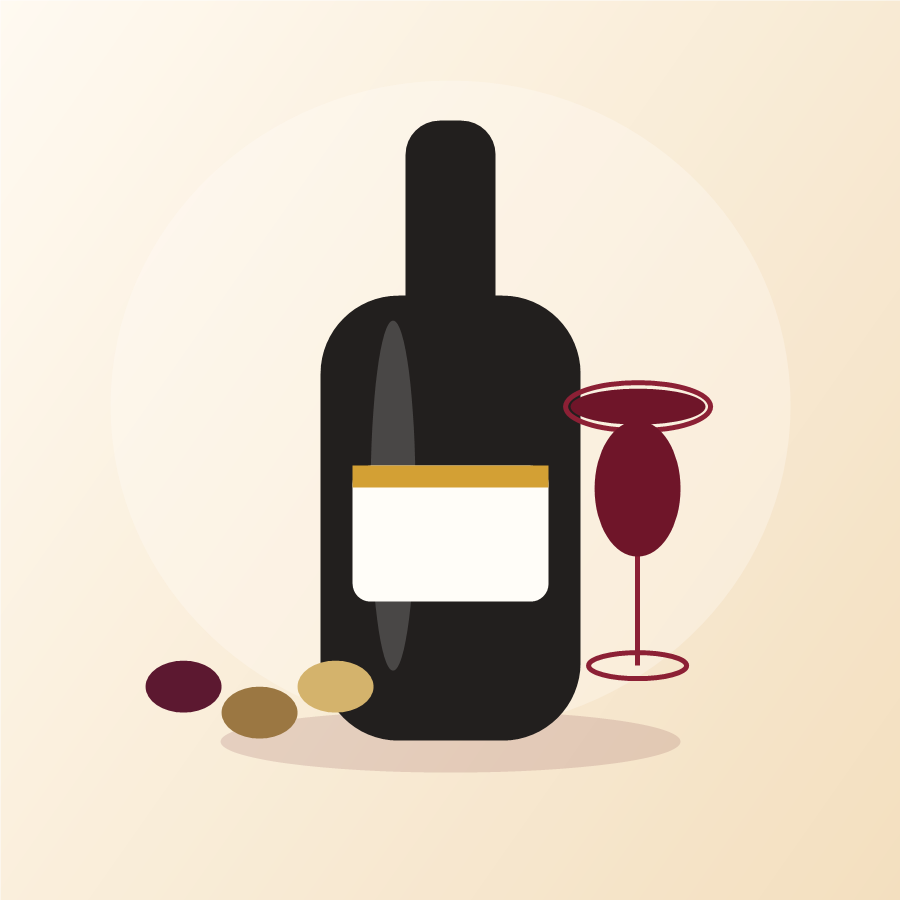 Weinflasche Primitivo di Manduria aus Apulien
